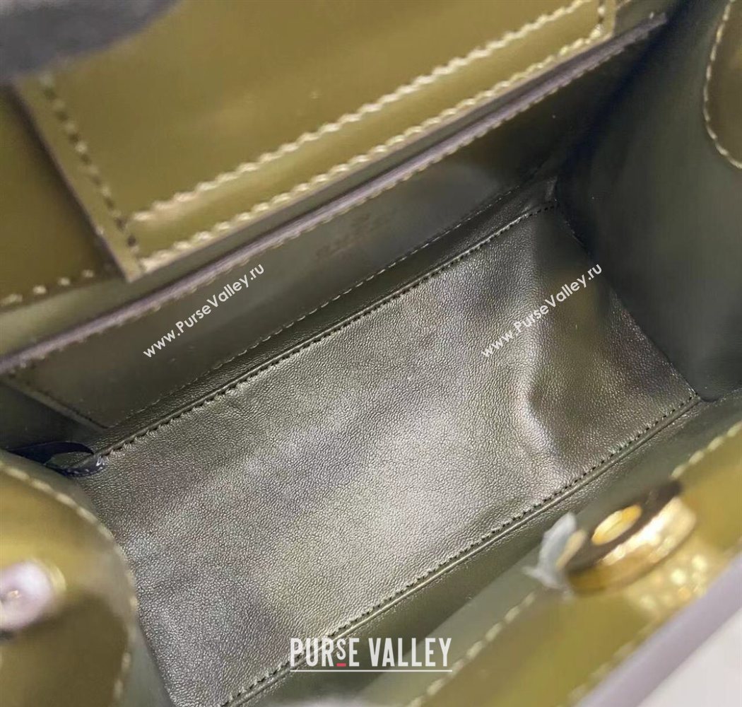 Gucci Diana Leather small tote bag Forest Green 2025 832936 (XLU-250630132)