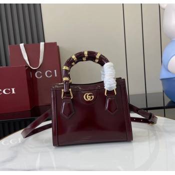 Gucci Diana Leather small tote bag Ancora Red 2025 832936 (XLU-250630131)