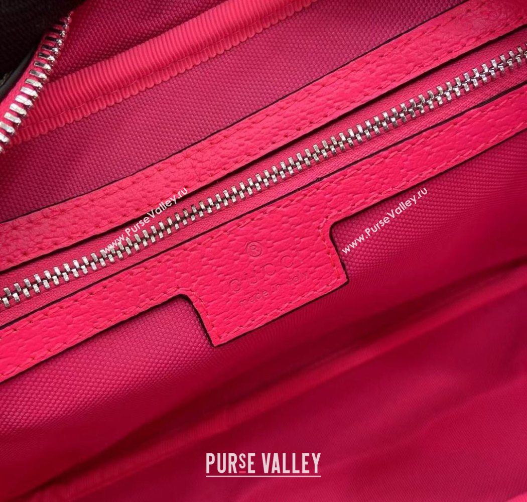 Gucci Mens GG Monogram Medium crossbody bag with print Beige/Bright Pink 2025 839380 (XLU-250701003)