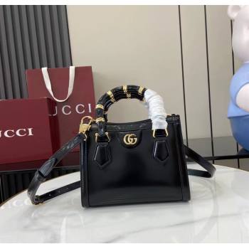 Gucci Diana Leather small tote bag Black 2025 832936 (XLU-250630133)
