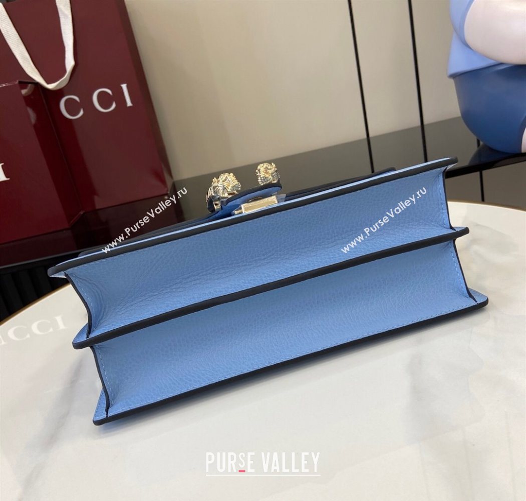 Gucci Dionysus medium shoulder bag in grainy leather Light Blue 2025 795005 (XLU-250701014)