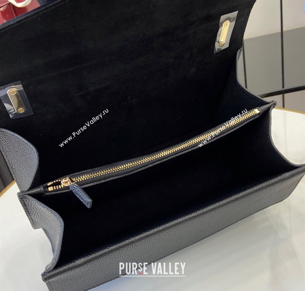 Gucci Dionysus medium shoulder bag in grainy leather Black 2025 795005 (XLU-250701015)