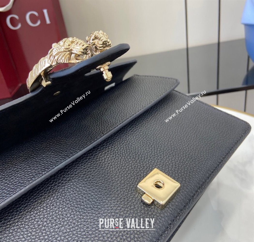 Gucci Dionysus medium shoulder bag in grainy leather Black 2025 795005 (XLU-250701015)
