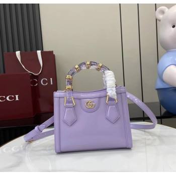 Gucci Diana Leather small tote bag Lilac Purple 2025 832936 (XLU-250630134)