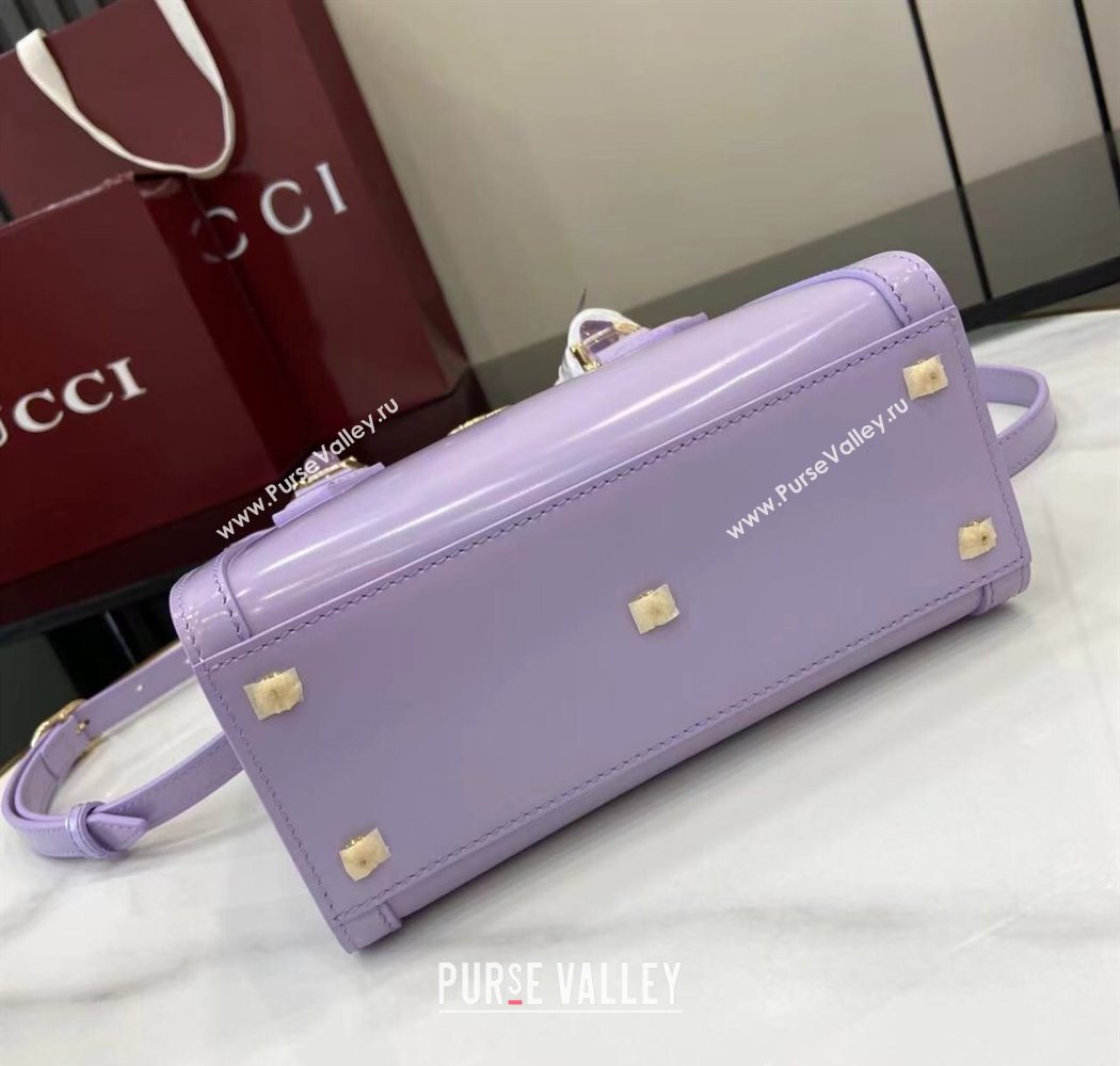 Gucci Diana Leather small tote bag Lilac Purple 2025 832936 (XLU-250630134)
