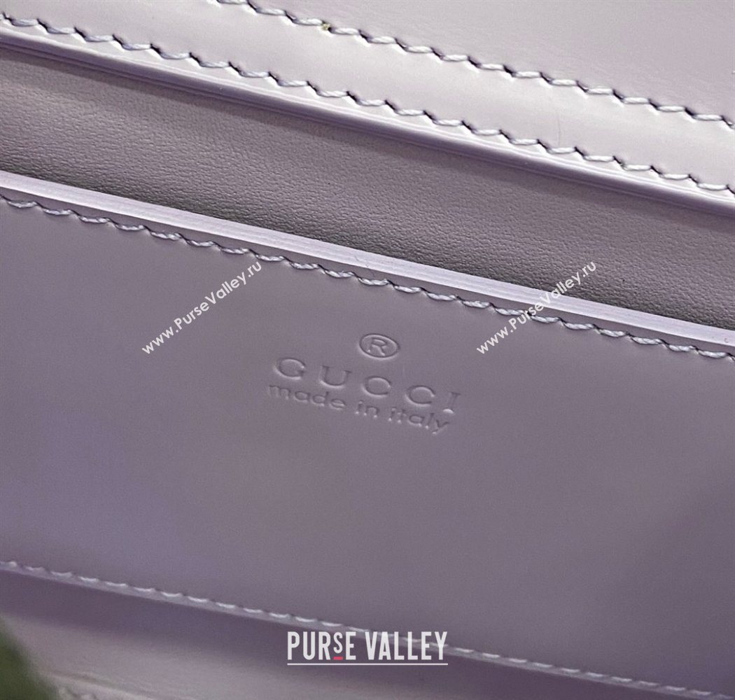 Gucci Diana Leather small tote bag Lilac Purple 2025 832936 (XLU-250630134)