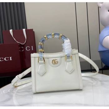Gucci Diana Leather small tote bag White 2025 832936 (XLU-250630136)