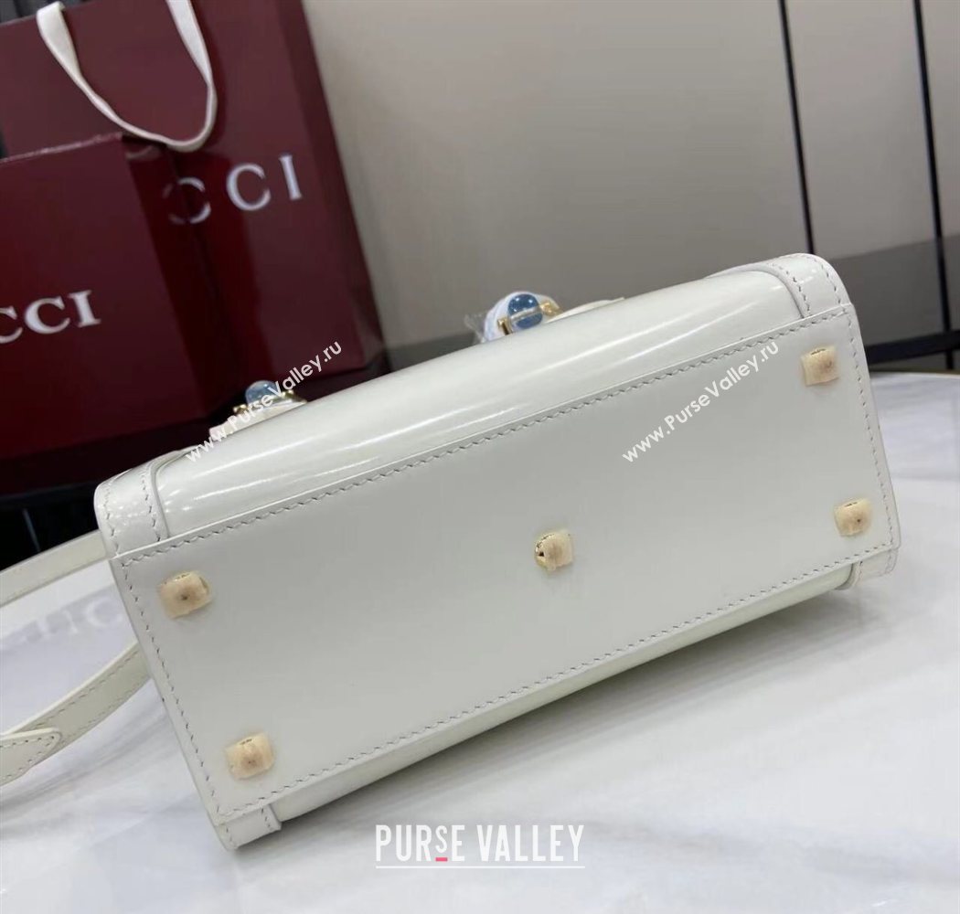 Gucci Diana Leather small tote bag White 2025 832936 (XLU-250630136)
