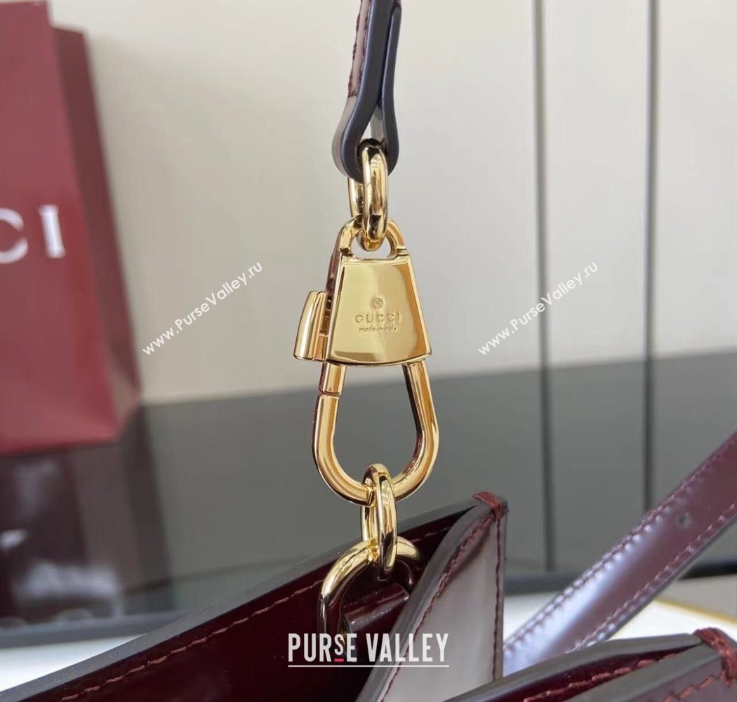 Gucci Diana Leather small tote bag Ancora Red 2025 832936 (XLU-250630131)