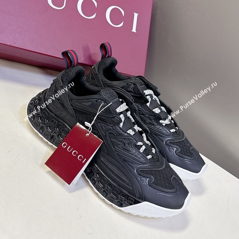Gucci CUB3D Sneakers in Mix and Leather Black 2025 828059 (MD-250712005)