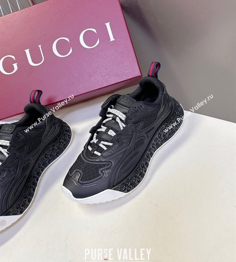 Gucci CUB3D Sneakers in Mix and Leather Black 2025 828059 (MD-250712005)