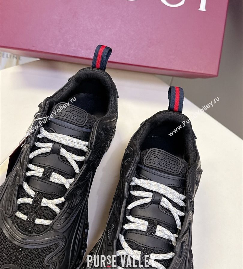 Gucci CUB3D Sneakers in Mix and Leather Black 2025 828059 (MD-250712005)