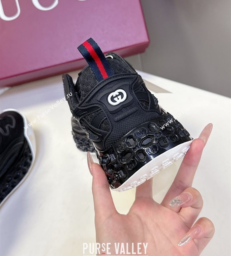 Gucci CUB3D Sneakers in Mix and Leather Black 2025 828059 (MD-250712005)