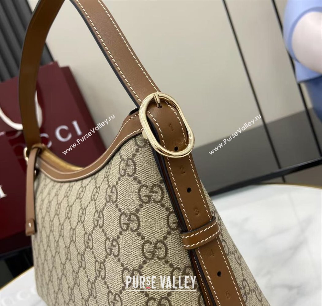 Gucci GG Emblem Canvas Medium Shoulder Bag 2025 847449 (XLU-250807057)