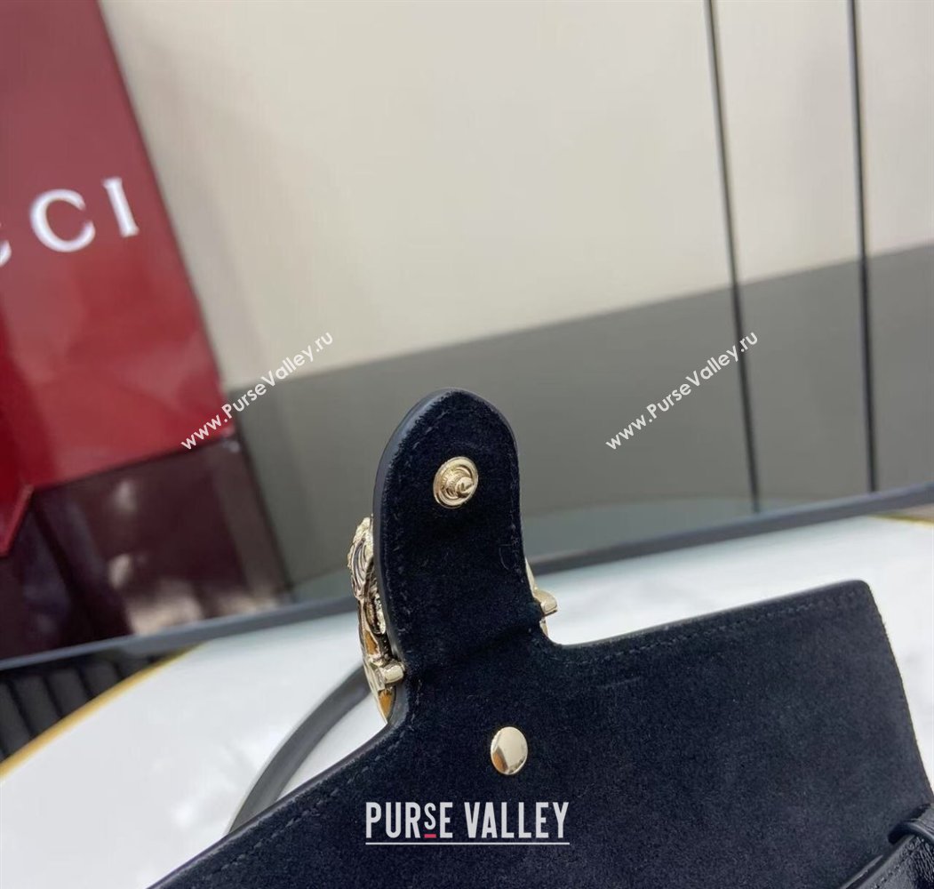 Gucci Dionysus wallet on chain in Patent Leather 837374 Black 2025 (XLU-250807074)