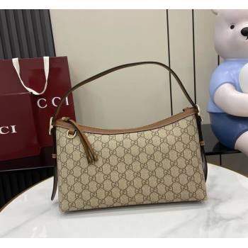 Gucci GG Emblem Canvas Medium Shoulder Bag 2025 847449 (XLU-250807057)