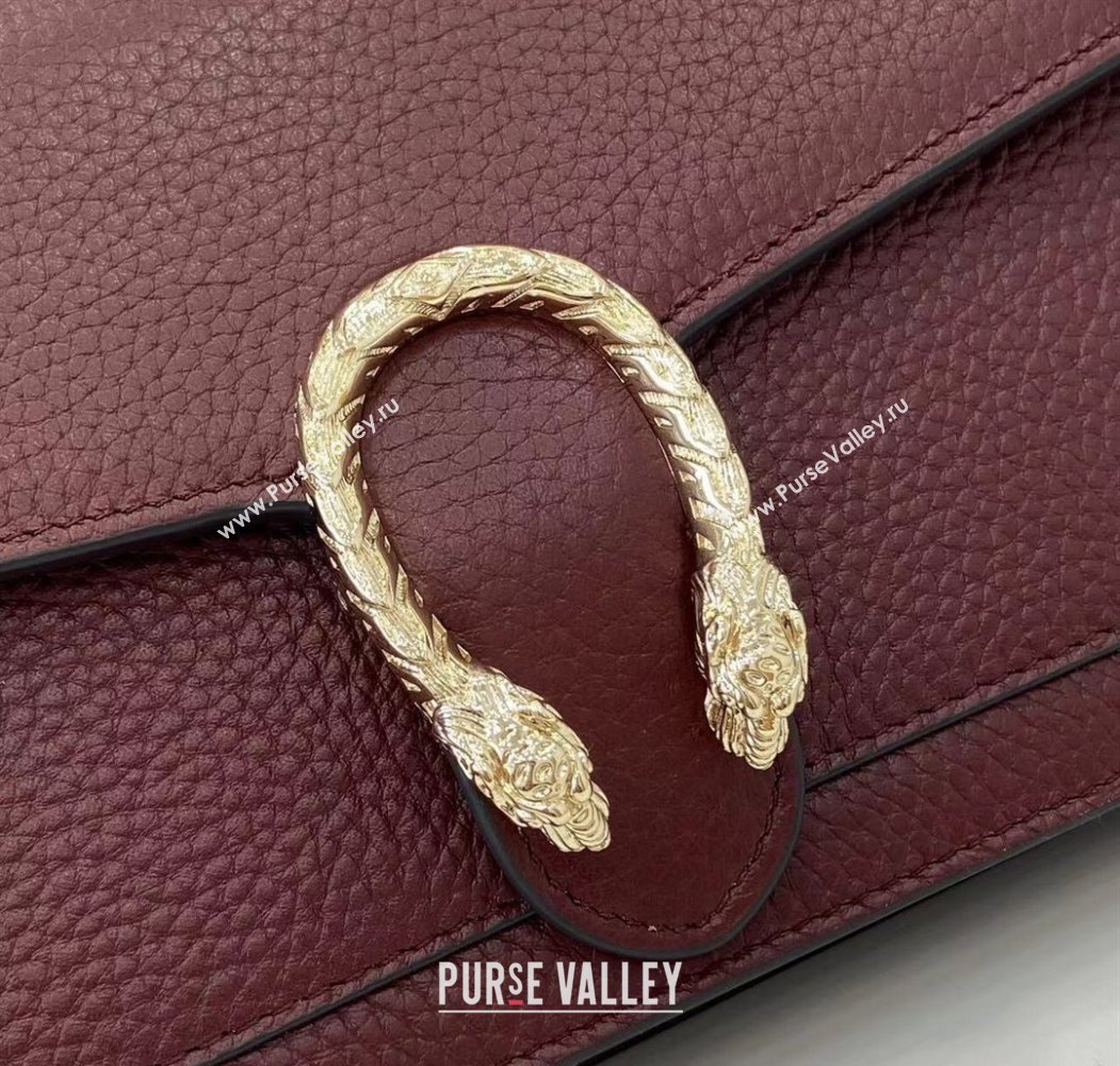 Gucci Dionysus wallet on chain in grainy leather Ancora Red 2025 837373 (XLU-250807077)