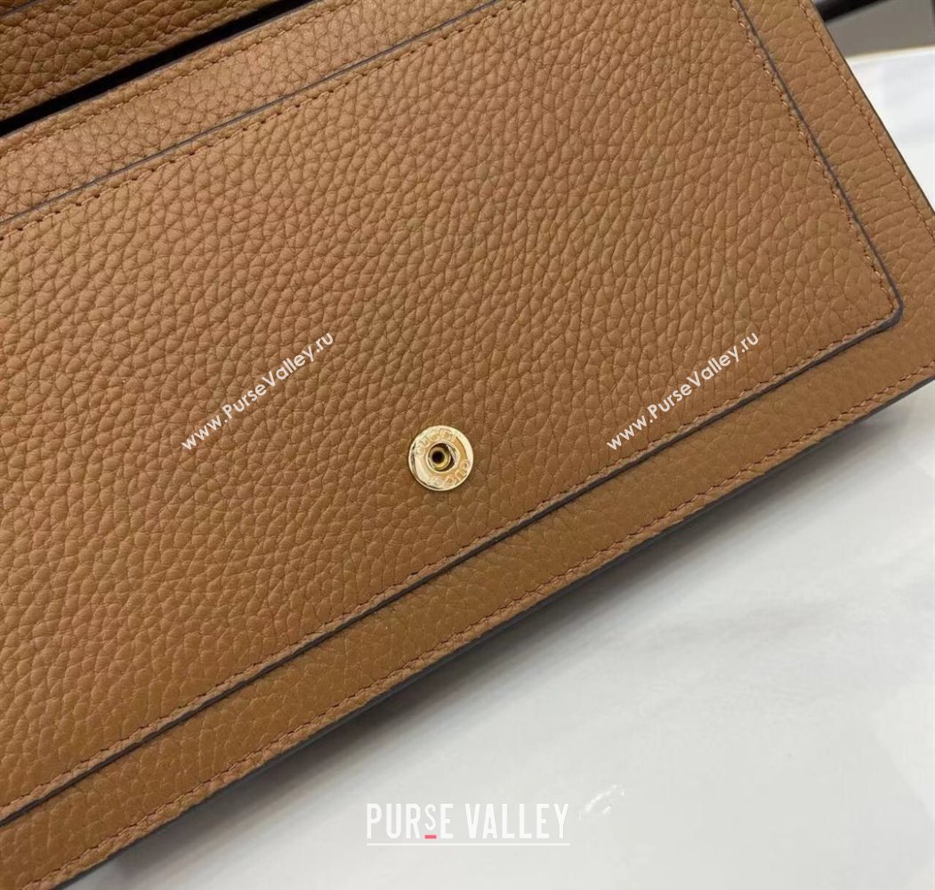 Gucci Dionysus wallet on chain in grainy leather Brown 2025 837373 (XLU-250807080)