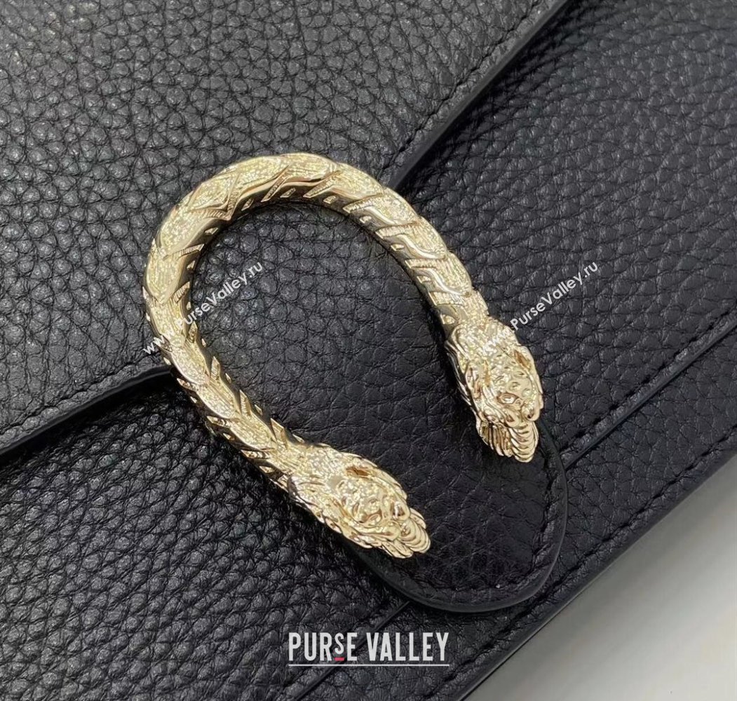 Gucci Dionysus wallet on chain in grainy leather Black 2025 837373 (XLU-250807081)