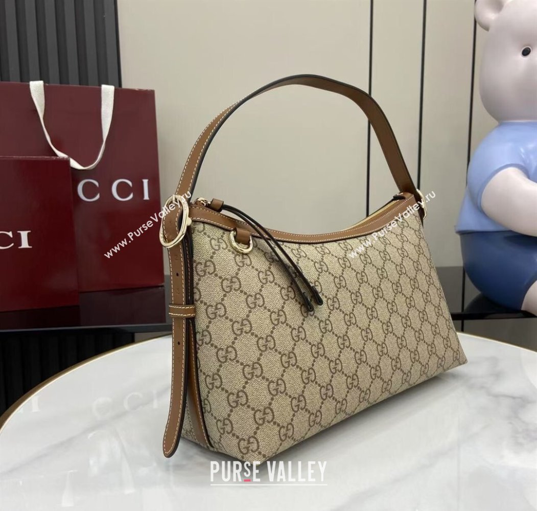 Gucci GG Emblem Canvas Medium Shoulder Bag 2025 847449 (XLU-250807057)
