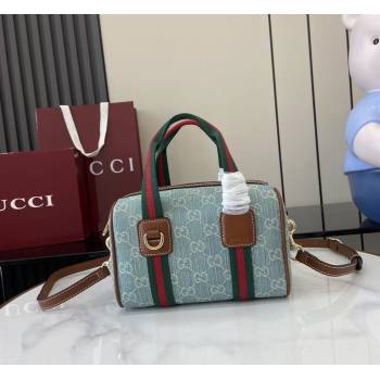 Gucci Mini GG Denim handbag Light Blue 2025 859975 (XLU-250807084)