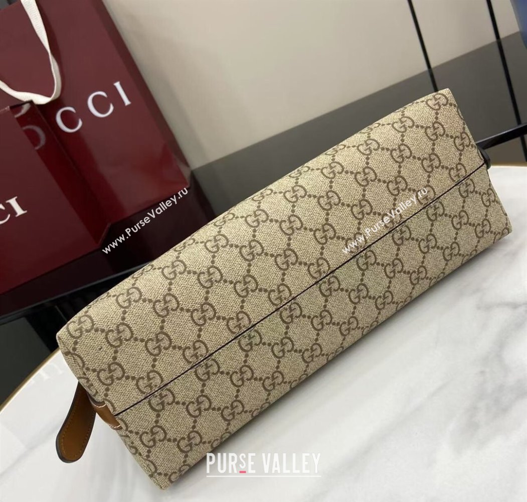 Gucci GG Emblem Canvas Medium Shoulder Bag 2025 847449 (XLU-250807057)