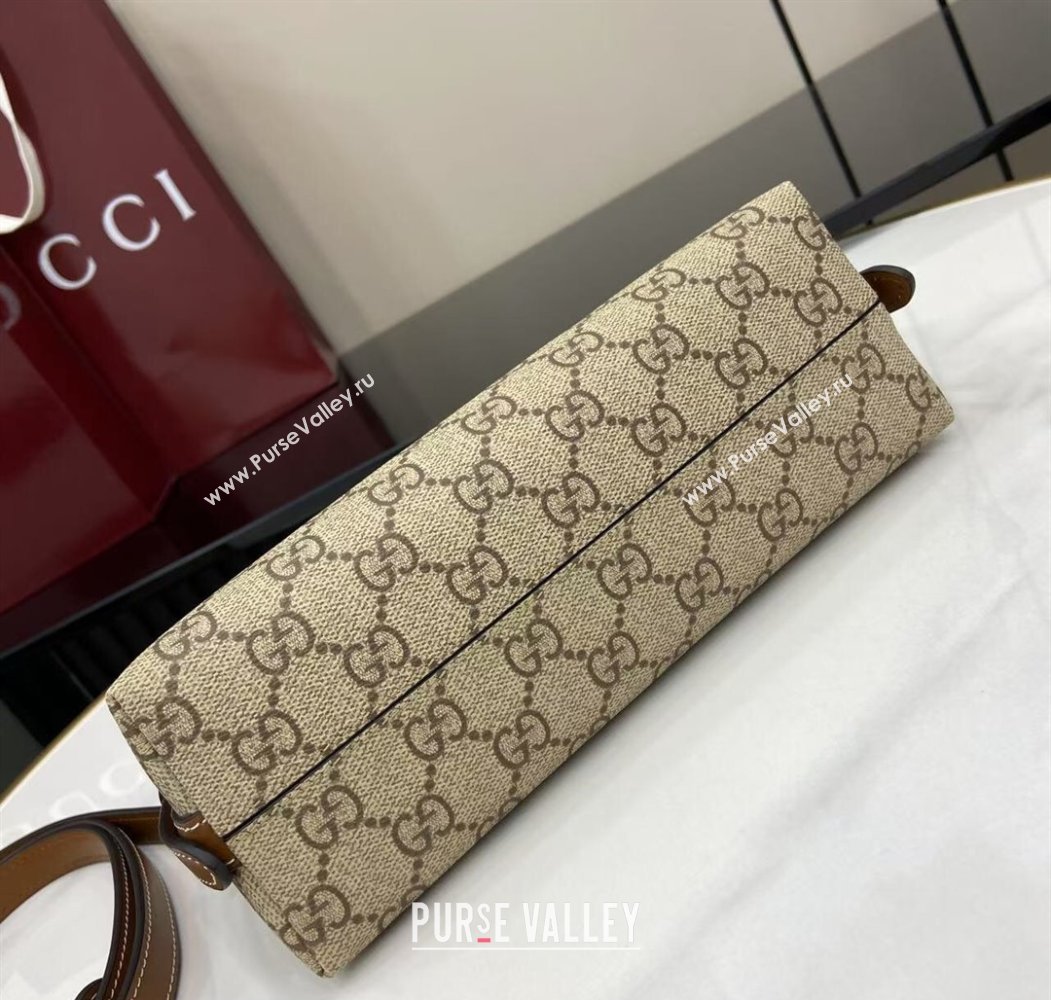 Gucci GG Emblem Canvas Small Shoulder Bag 2025 847450 (XLU-250807061)