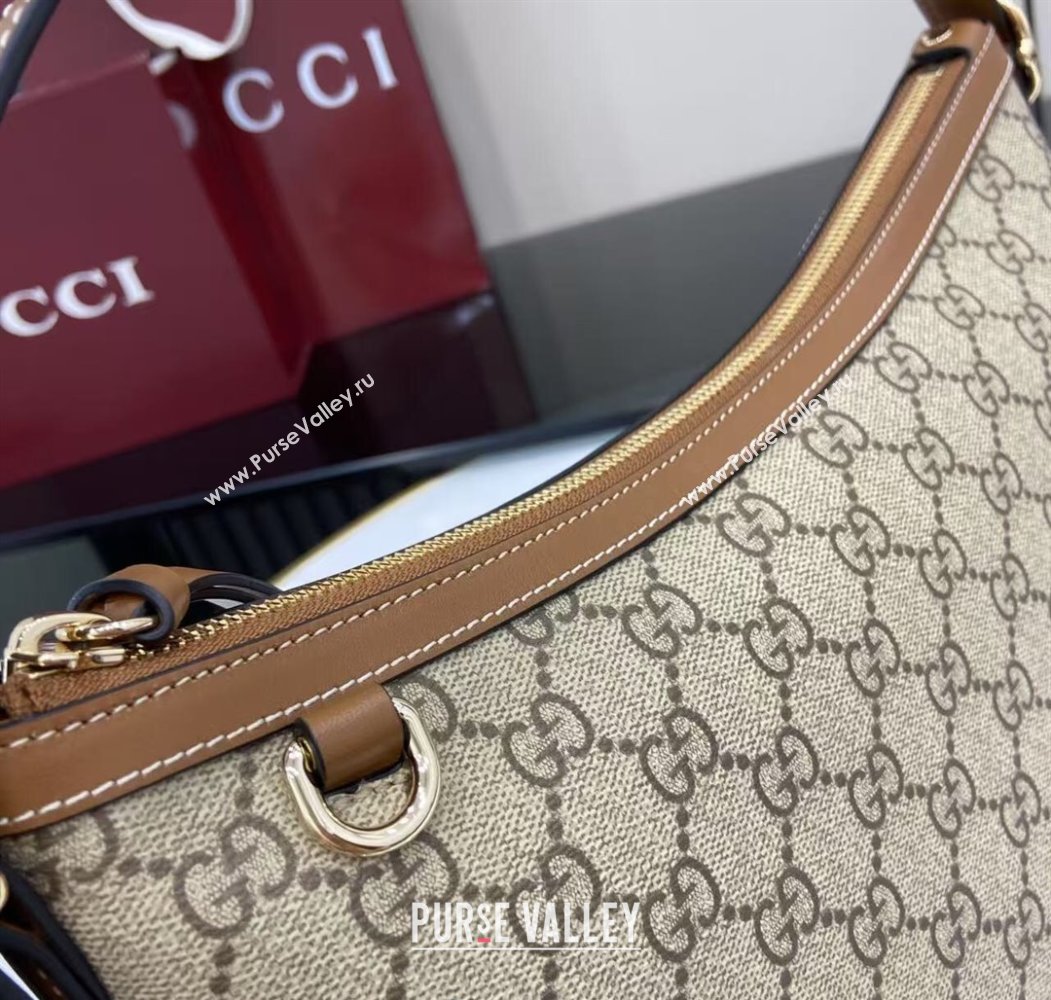 Gucci GG Emblem Canvas Medium Shoulder Bag 2025 847449 (XLU-250807057)