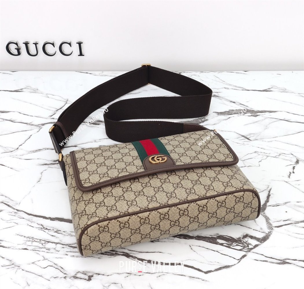 Gucci Mens Ophidia GG Canvas Medium messenger crossbody bag 2025 834467 (DLH-250808060)