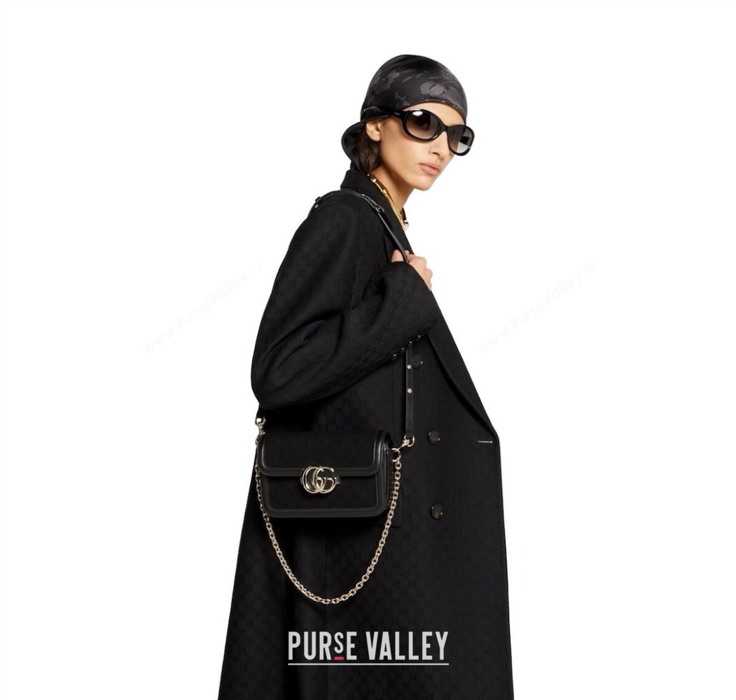 Gucci Go Leather small shoulder bag Black 2025 826761 (DLH-250808064)