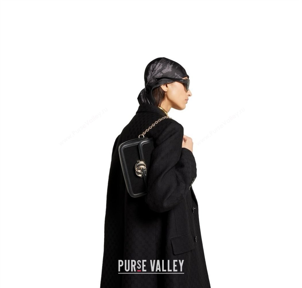 Gucci Go Leather small shoulder bag Black 2025 826761 (DLH-250808064)