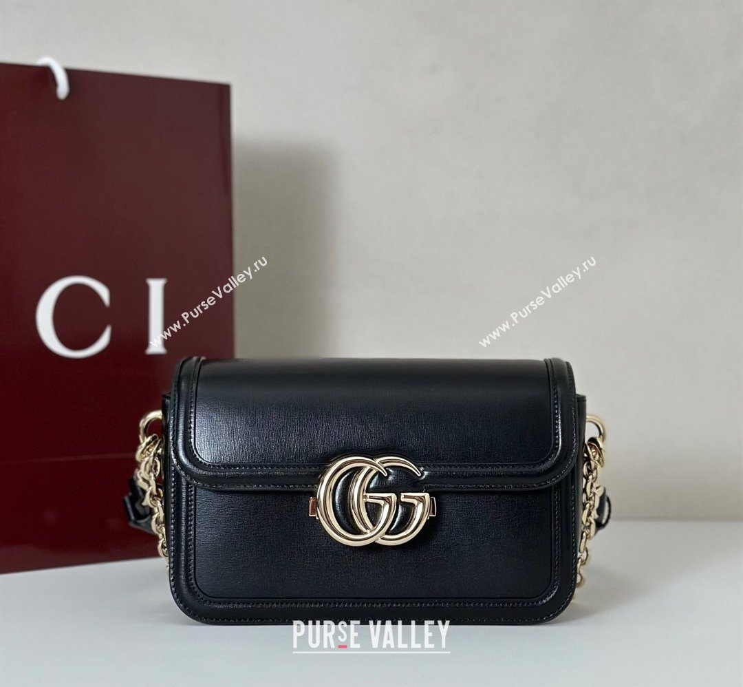 Gucci Go Leather small shoulder bag Black 2025 826761 (DLH-250808064)
