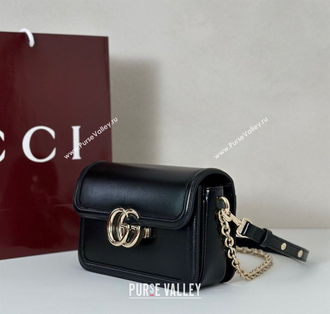 Gucci Go Leather small shoulder bag Black 2025 826761 (DLH-250808064)
