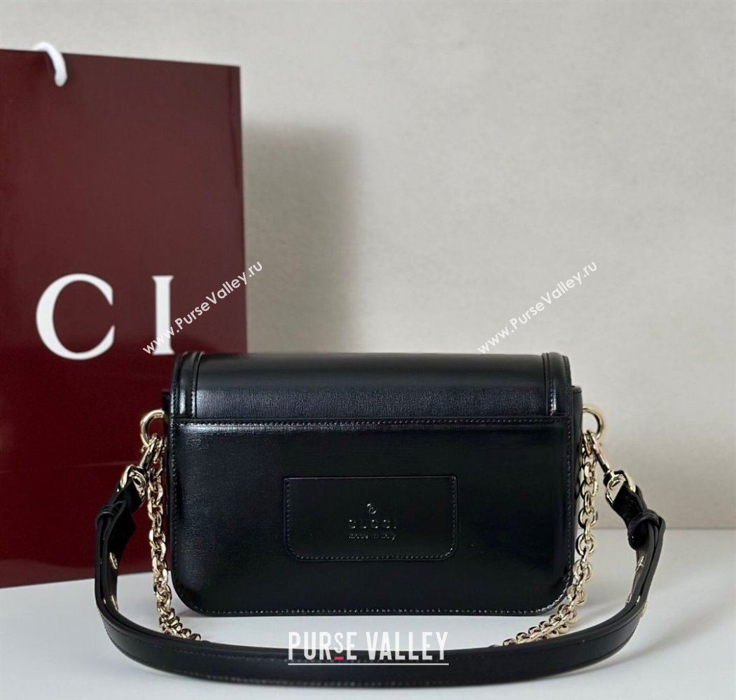 Gucci Go Leather small shoulder bag Black 2025 826761 (DLH-250808064)