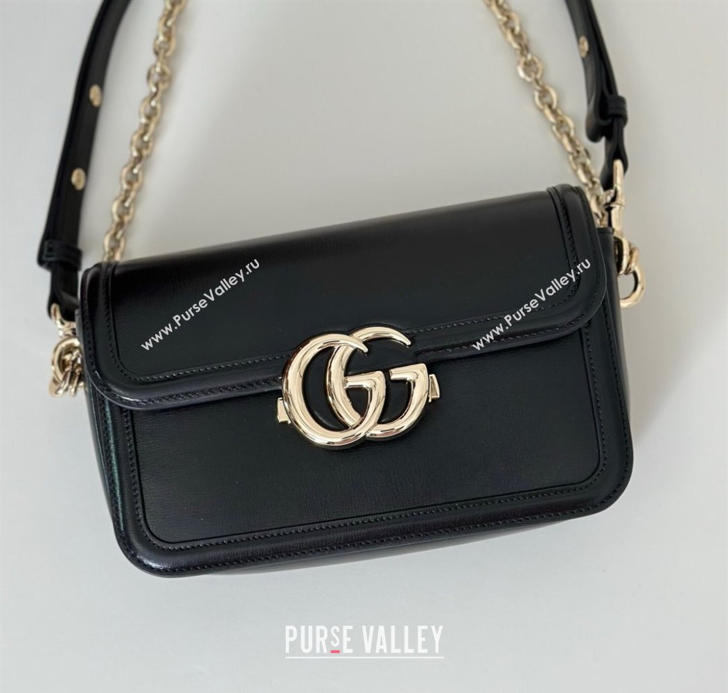 Gucci Go Leather small shoulder bag Black 2025 826761 (DLH-250808064)
