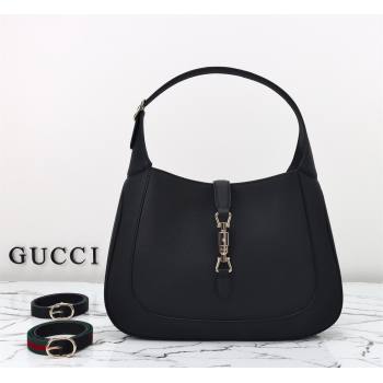 Gucci Jackie 1961 Leather large crossbody bag Black 2025 810229 (DLH-250808074)