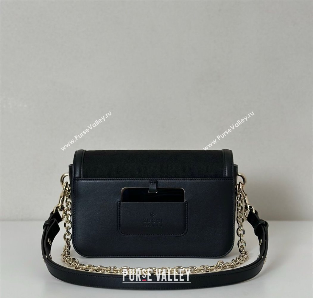 Gucci Go GG Canvas shoulder bag Black 2025 826761 (DLH-250808065)
