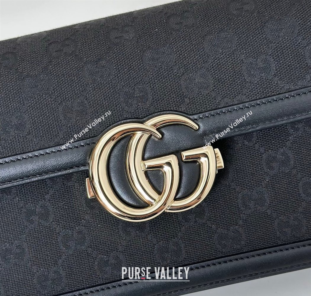 Gucci Go GG Canvas shoulder bag Black 2025 826761 (DLH-250808065)