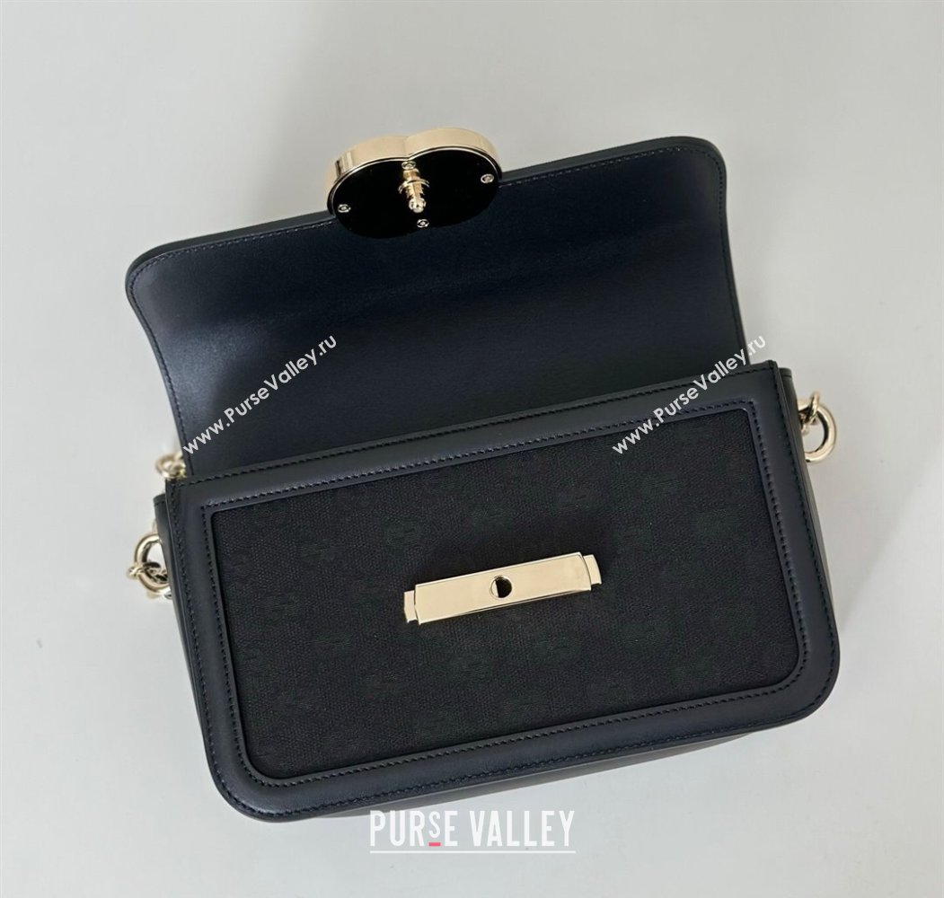 Gucci Go GG Canvas shoulder bag Black 2025 826761 (DLH-250808065)