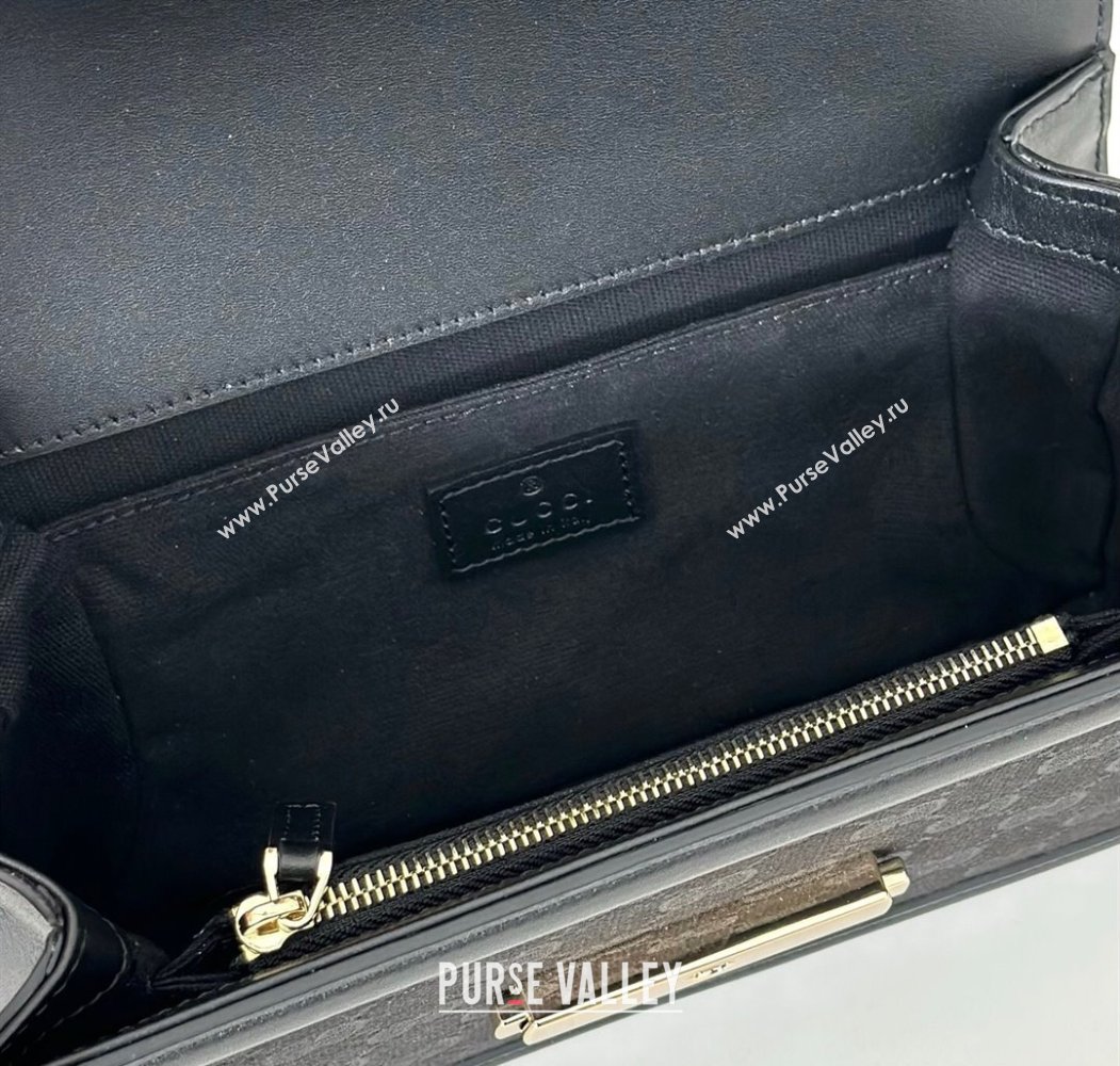Gucci Go GG Canvas shoulder bag Black 2025 826761 (DLH-250808065)