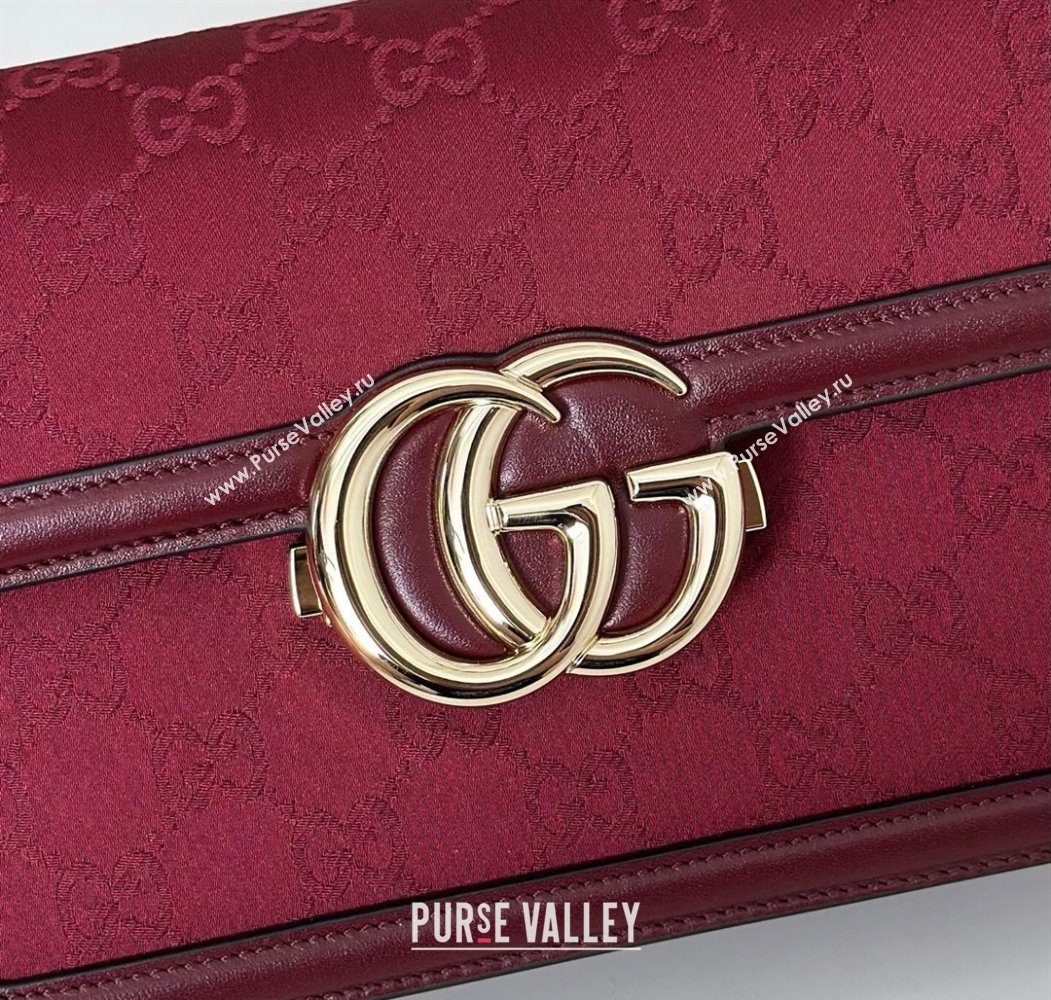 Gucci Go GG Canvas small shoulder bag Ancora Red 2025 826761 (DLH-250808066)