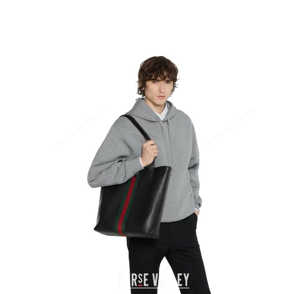 Gucci Ophidia Leather medium tote bag Black 2025 834465 (DLH-251125010)