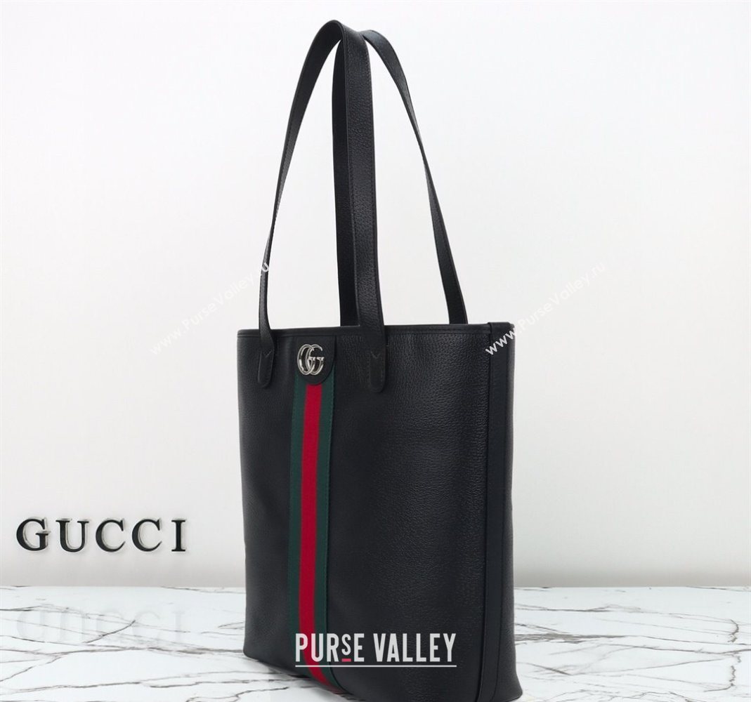 Gucci Ophidia Leather medium tote bag Black 2025 834465 (DLH-251125010)