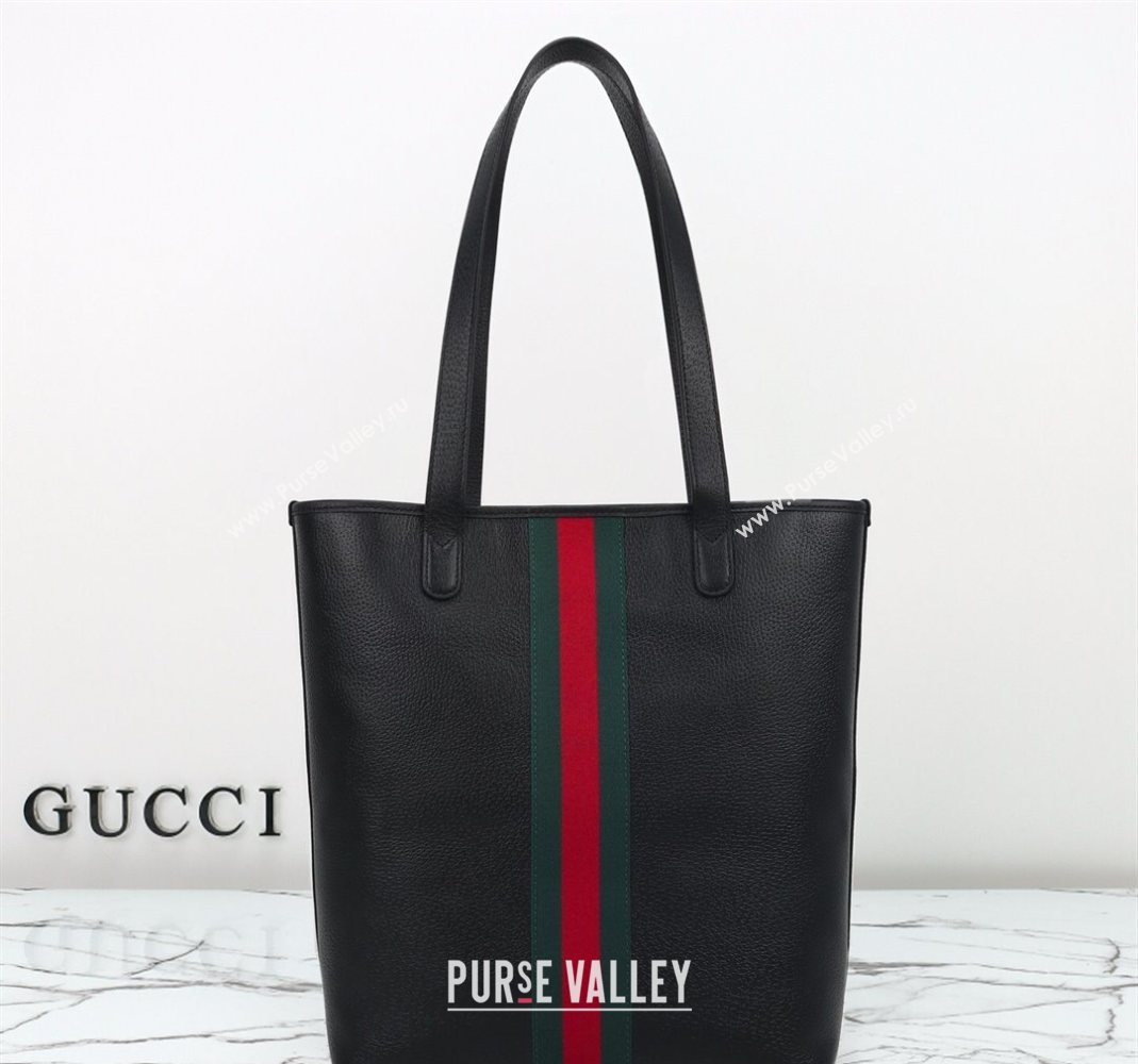Gucci Ophidia Leather medium tote bag Black 2025 834465 (DLH-251125010)