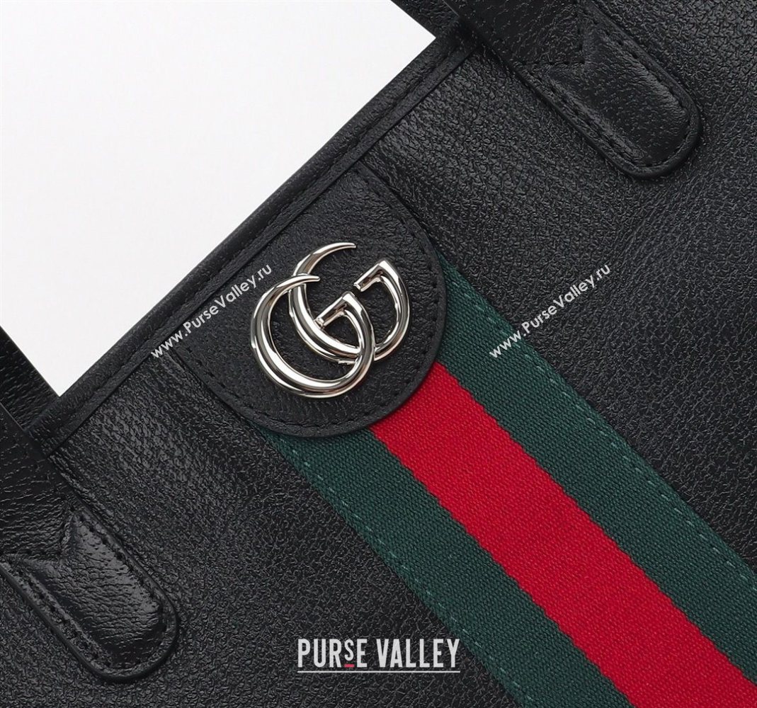 Gucci Ophidia Leather medium tote bag Black 2025 834465 (DLH-251125010)