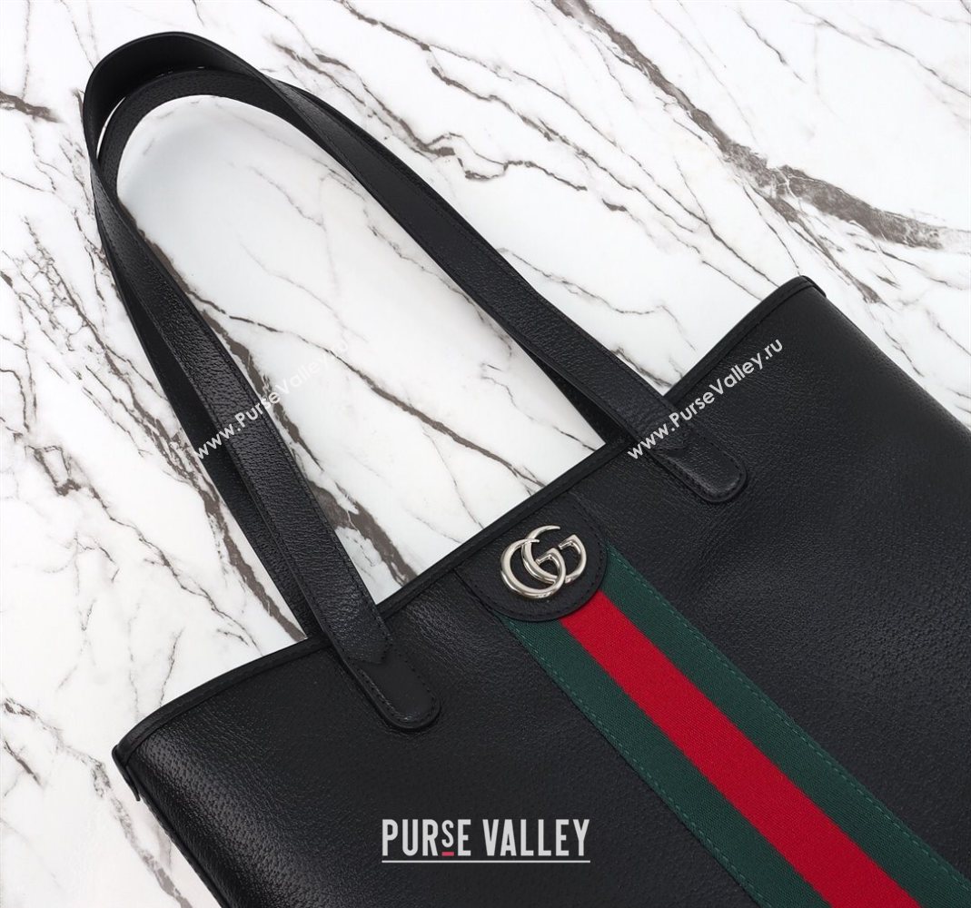 Gucci Ophidia Leather medium tote bag Black 2025 834465 (DLH-251125010)
