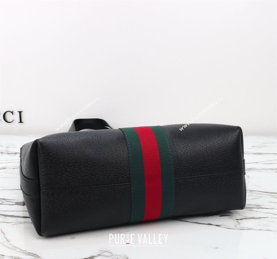 Gucci Ophidia Leather medium tote bag Black 2025 834465 (DLH-251125010)