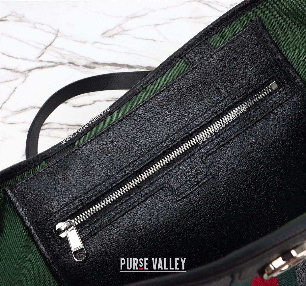 Gucci Ophidia Leather medium tote bag Black 2025 834465 (DLH-251125010)