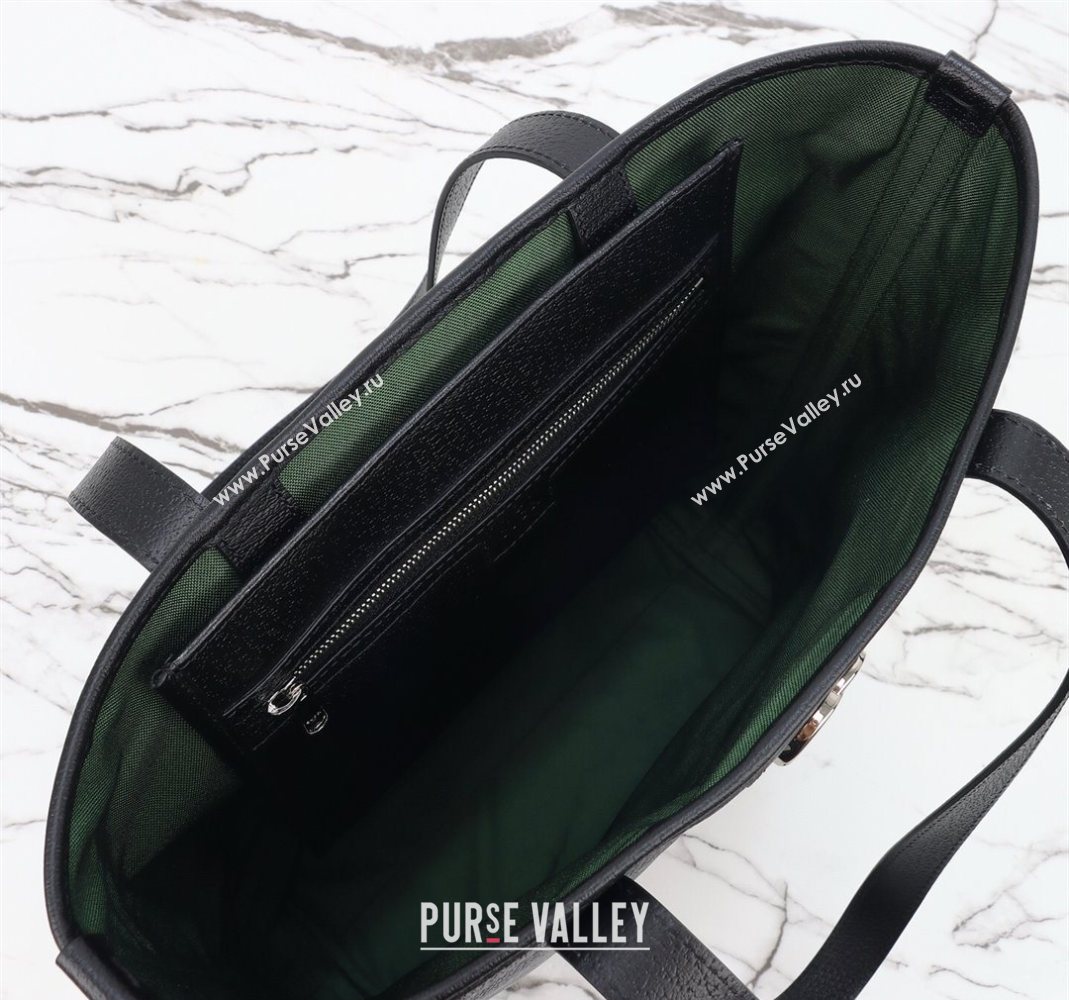 Gucci Ophidia Leather medium tote bag Black 2025 834465 (DLH-251125010)