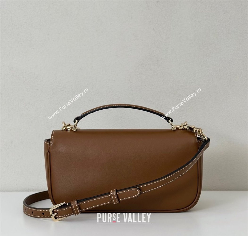 Gucci Horsebit 1955 Leather Small Top Handle Bag Brown 815206 2025 (DLH-250808051)